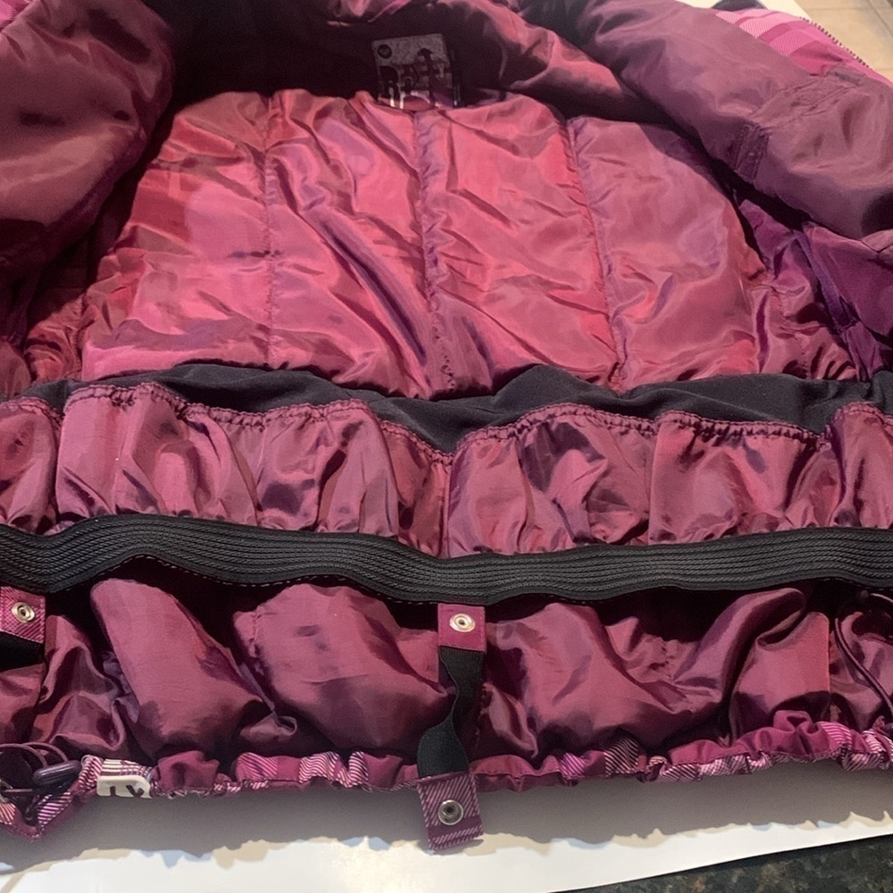 Roxy women’s hooded jacket. Purple plaid. Size small - Picture 9 of 9